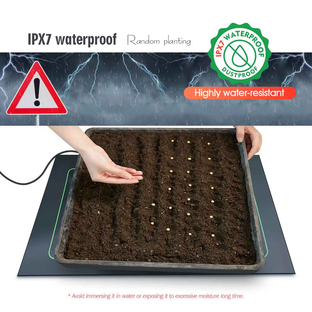 防水爬虫類加熱マット,7〜100W,16〜40 ℃ の植物加 - Heat Mat Seedling のレビューと価格